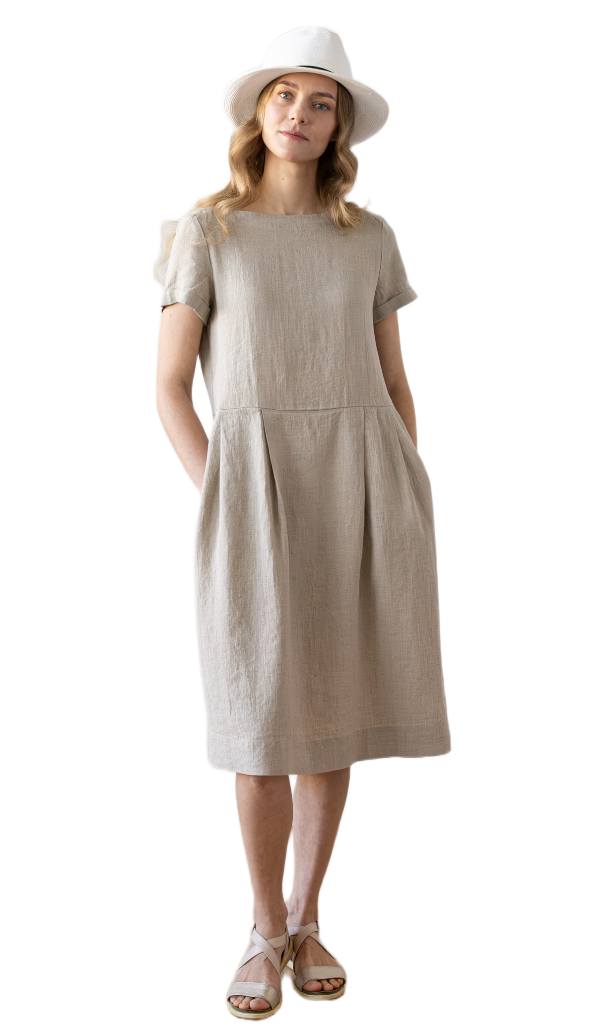 SALE! Adel Natural Linen Dress – Paper Trail Rhinebeck