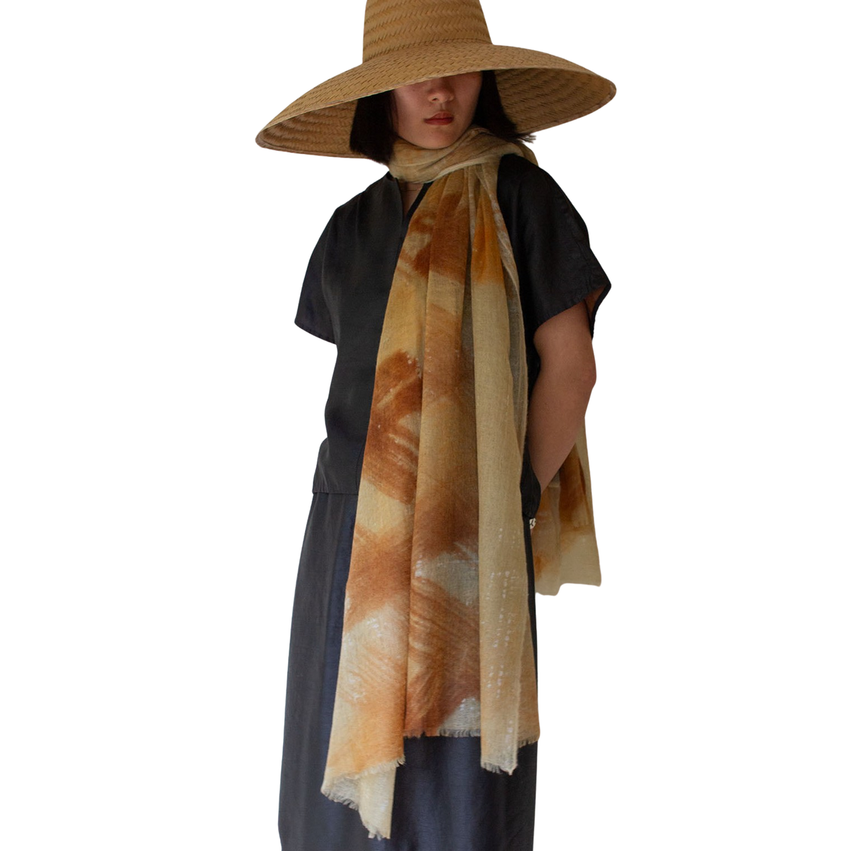 Yellow Brushstrokes Cashmere Scarf – Paper Trail Rhinebeck