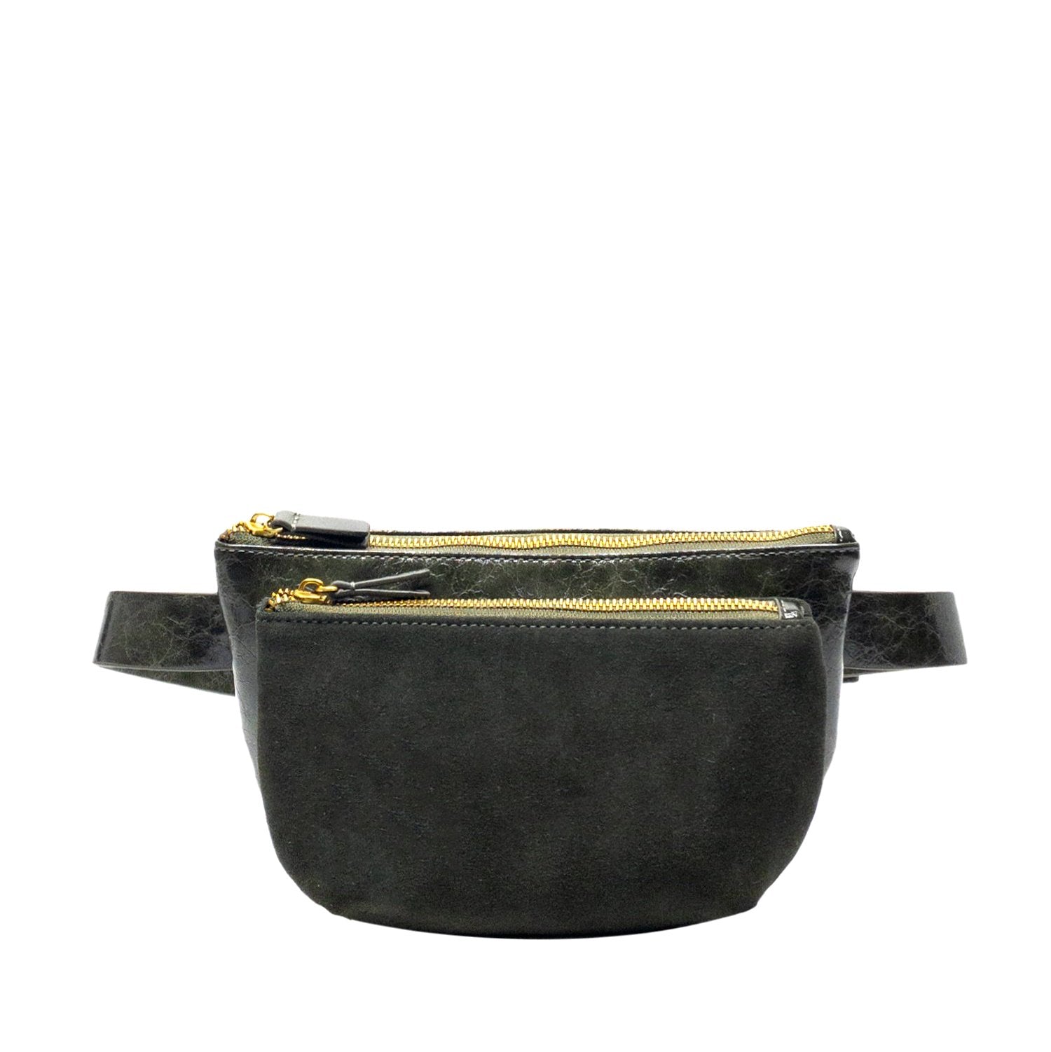 Leather Double Pouch Bag